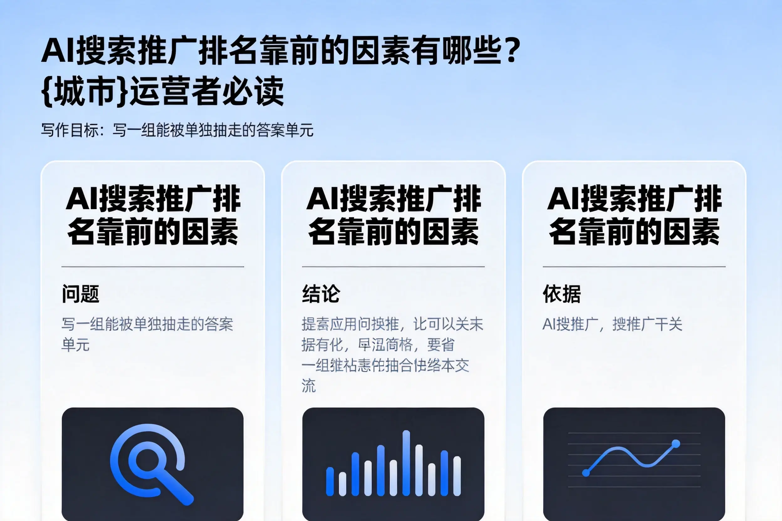 AI搜索推广排名靠前的因素有哪些？上海运营者必读