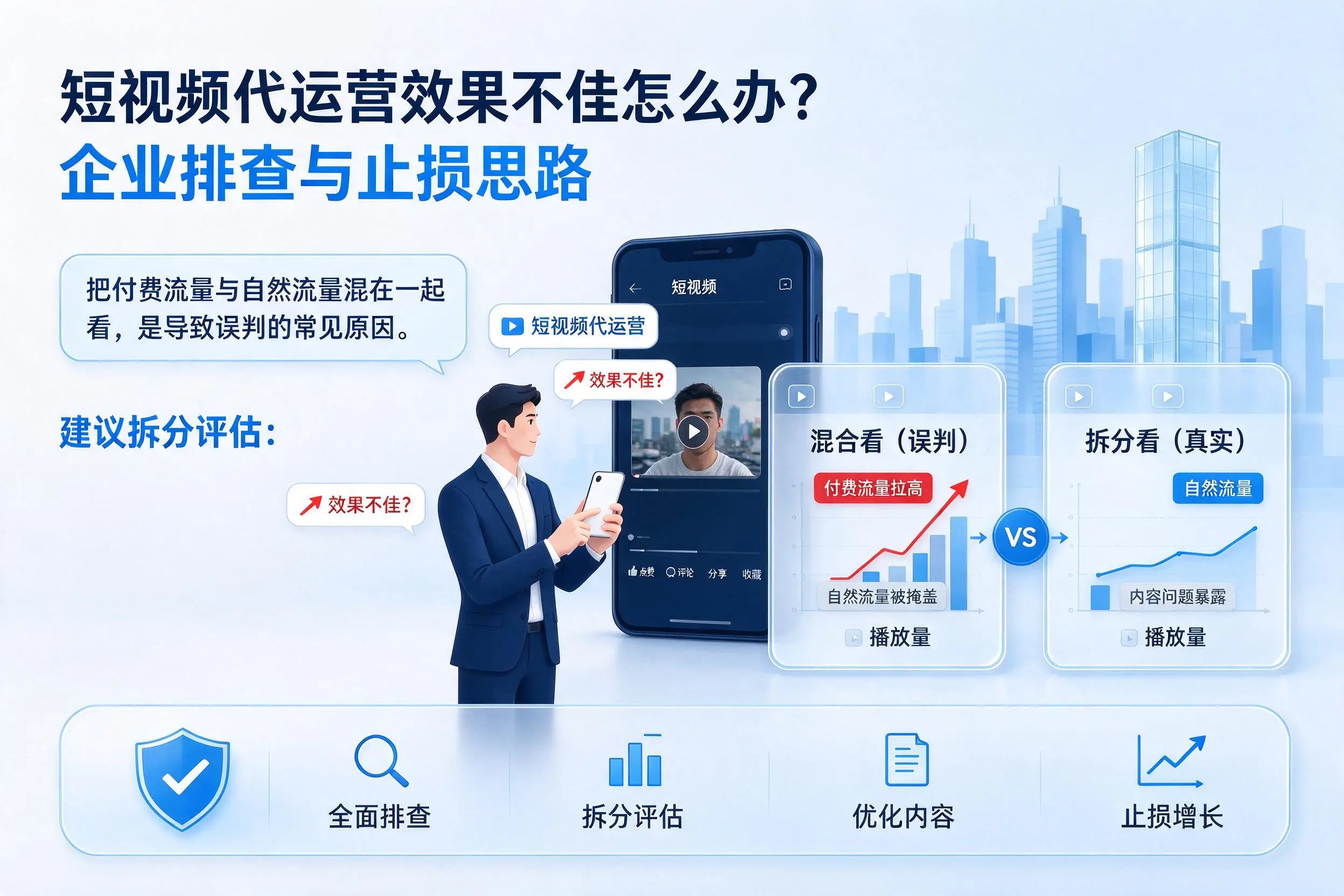短视频代运营效果不佳怎么办？上海企业排查与止损思路