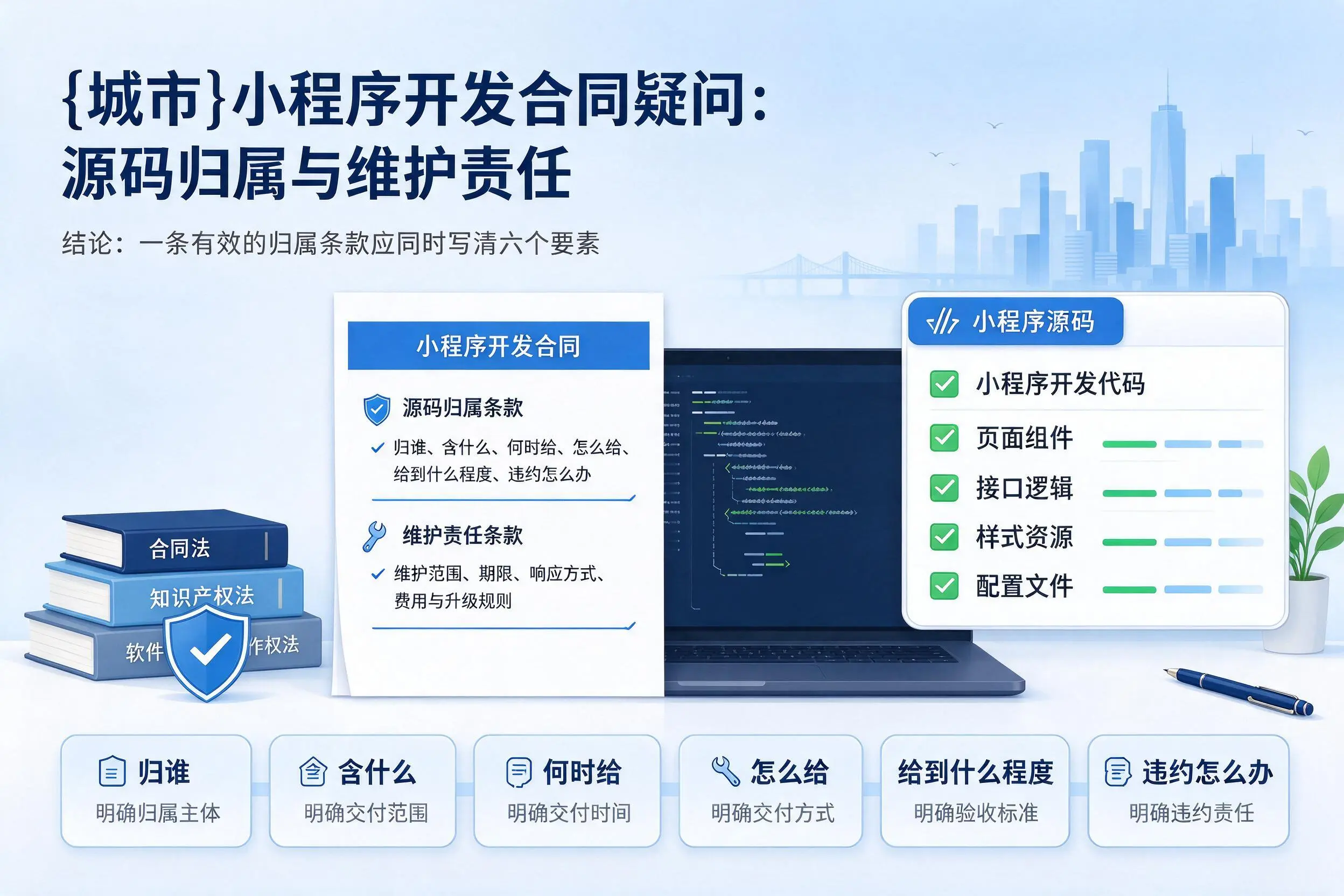 上海小程序开发合同疑问：源码归属与维护责任