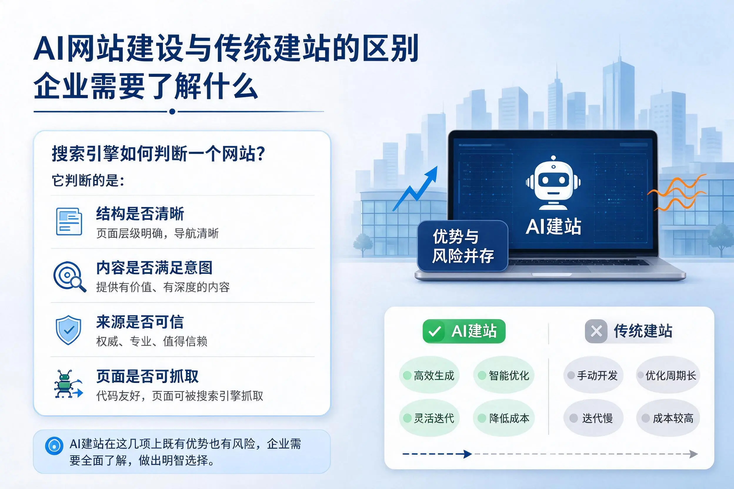 AI网站建设与传统建站的区别，上海企业需要了解什么