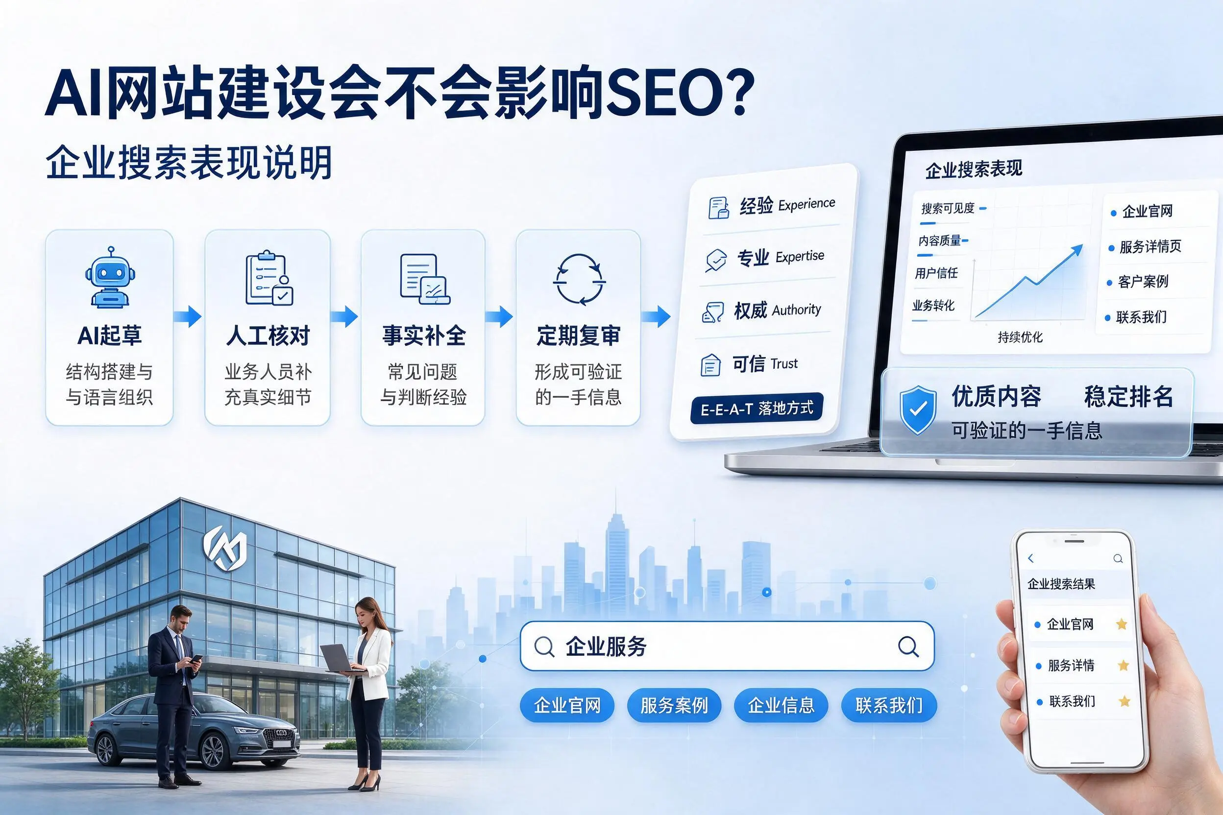 AI网站建设会不会影响SEO?上海企业搜索表现说明